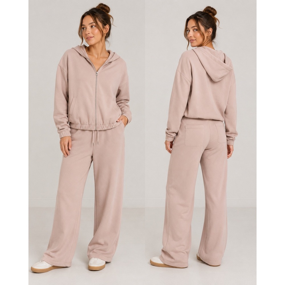 Vuori Laguna Full Zip Hoodie Mauve‎ Pink Sweatshirt VW256 Womens S